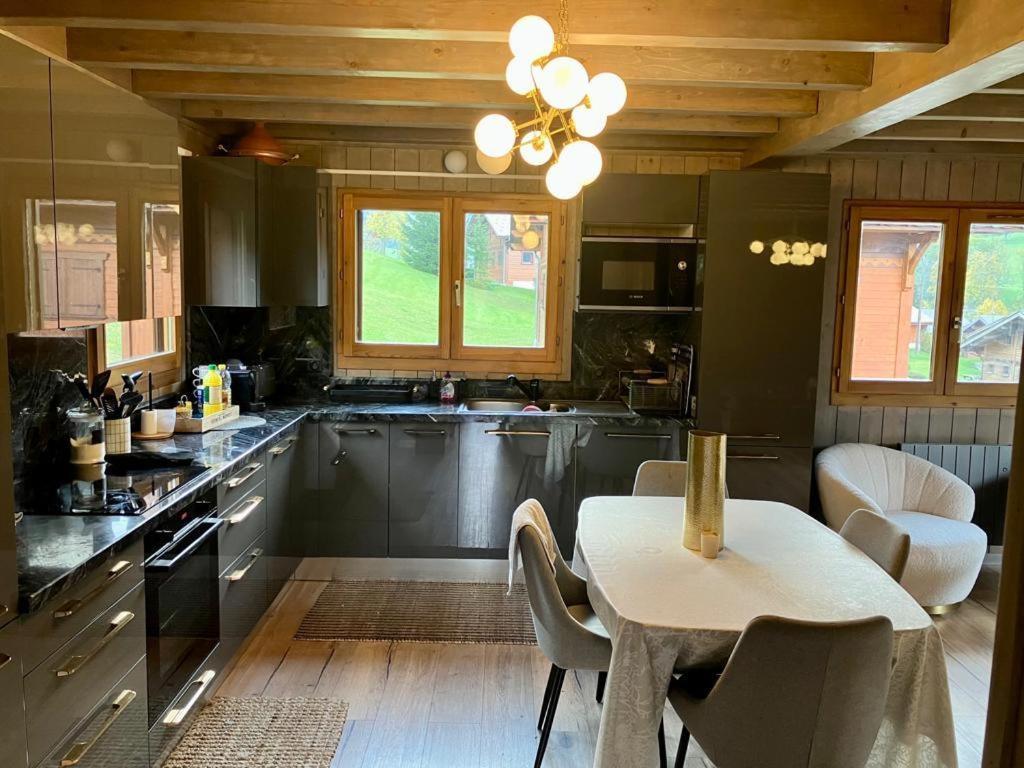 Chalet Luxueux Chatel Bagian luar foto